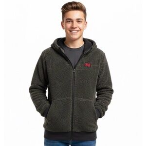 Abercrombie & Fitch Kids Sherpa Teddy Bear Fleece Fall Jacket Size 15/16 A&F